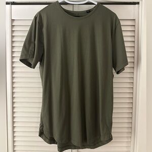 Cuts Men’s AO Curve Hem Olive Green Tee Shirt XL